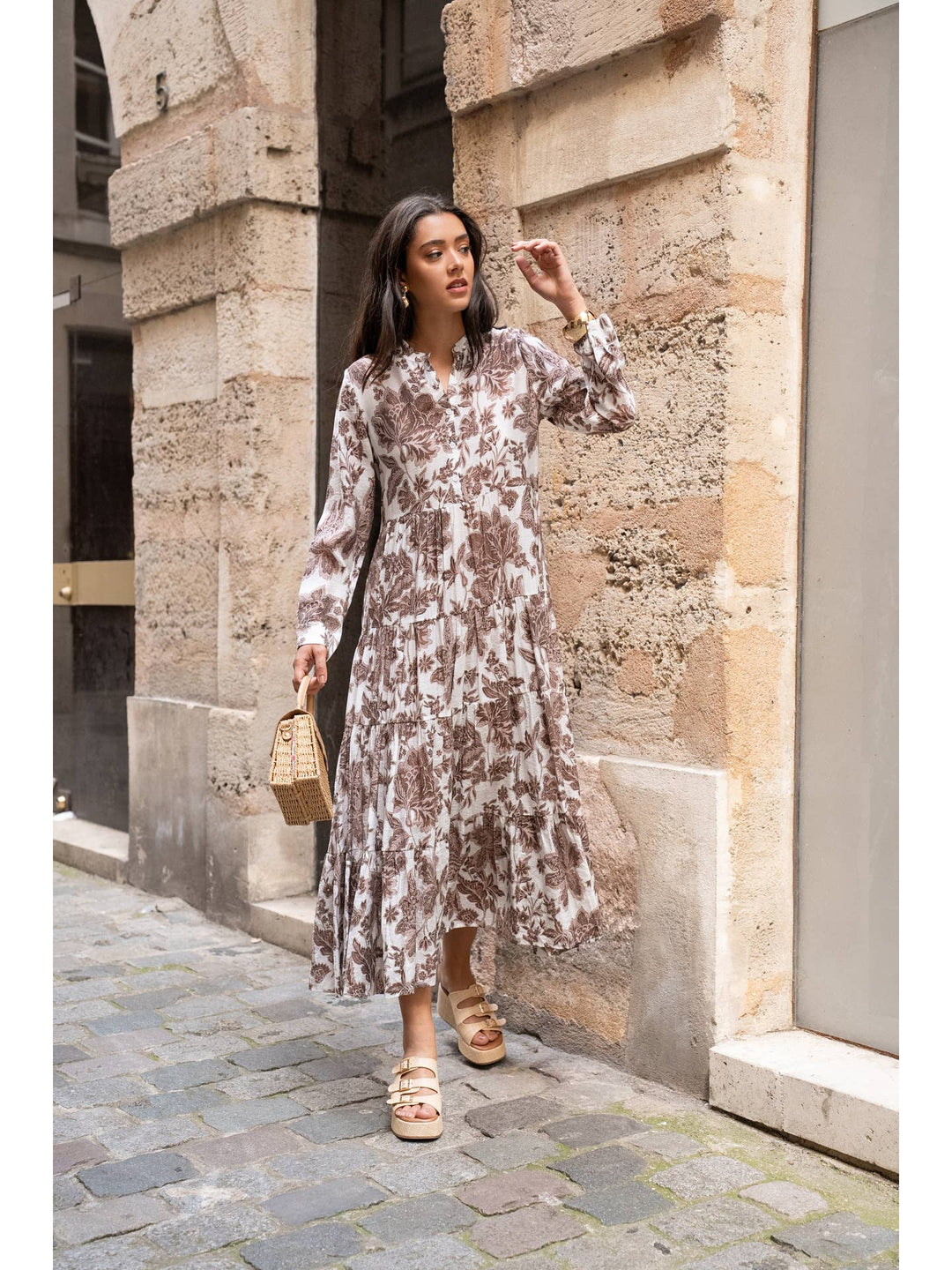 Marbella dress brown 🤎