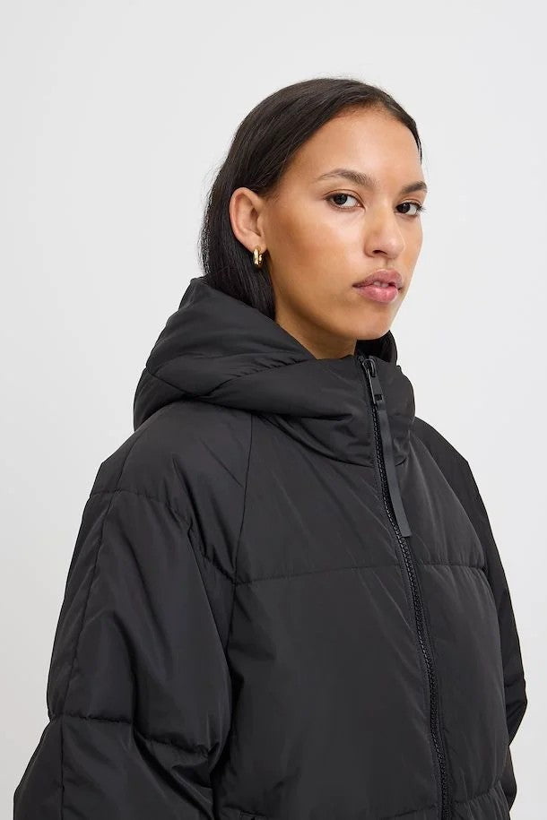 Black Puffa Jacket