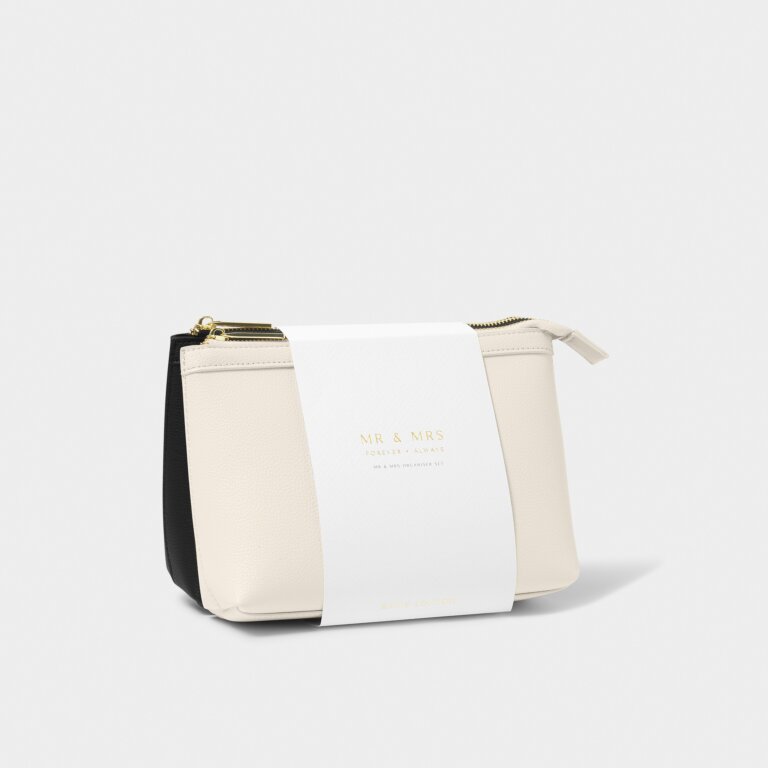 Mr and Mrs wash bags