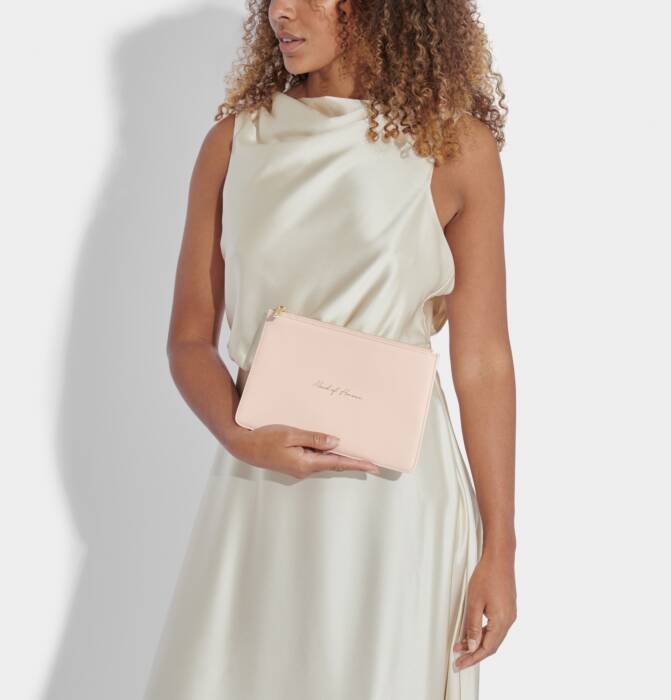 Bridal sentiment pouch maid of honour