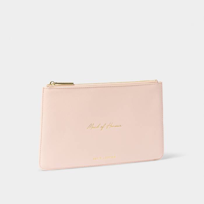 Bridal sentiment pouch maid of honour