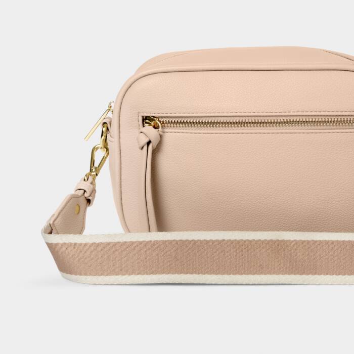 Hallie cross body bag medium in Nude pink