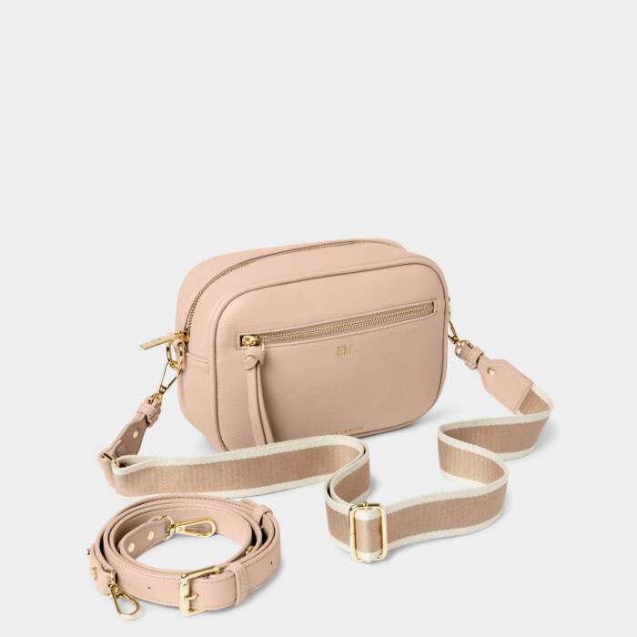 Hallie cross body bag medium in Nude pink