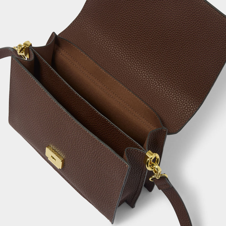 Orla Divided Faux Croc Crossbody Bag