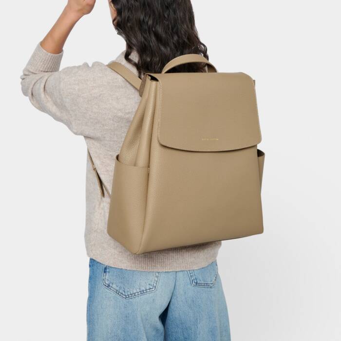 Romy large backpack in Taupe
