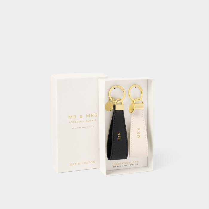 Mr and Mrs boxed keyring