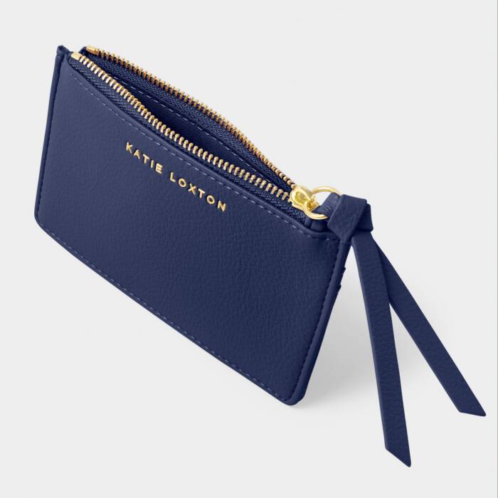 Midnight blue Hallie Coin and card holder