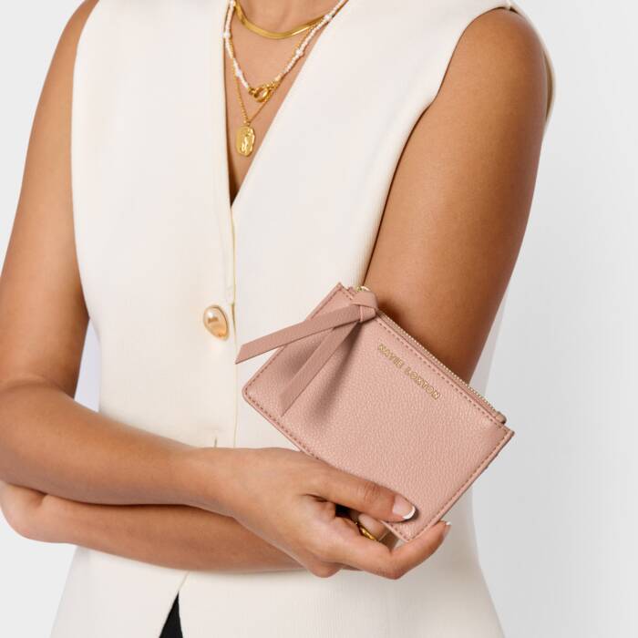 Blossom pink Hallie Coin and card holder