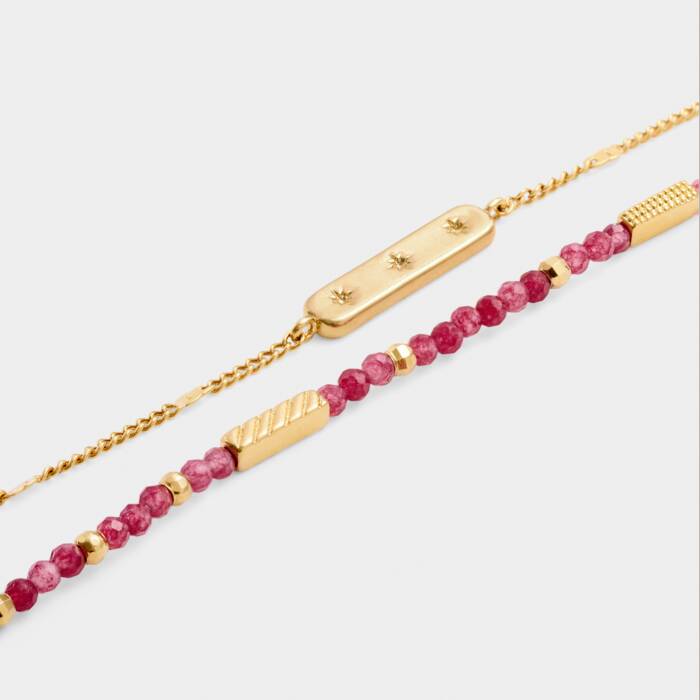 January birthday stone bracelet