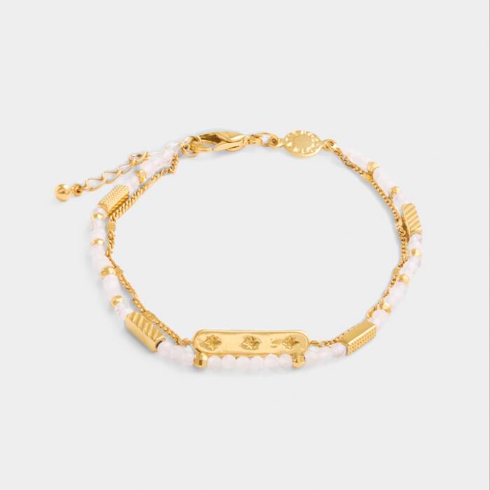 April birthday stone bracelet