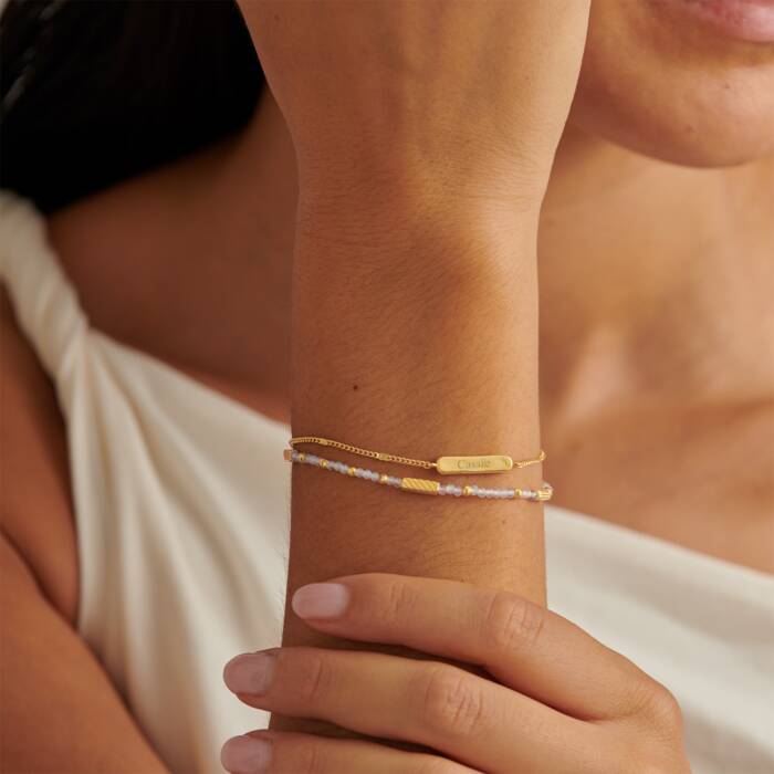 June  birthday stone bracelet