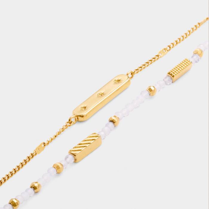 June  birthday stone bracelet