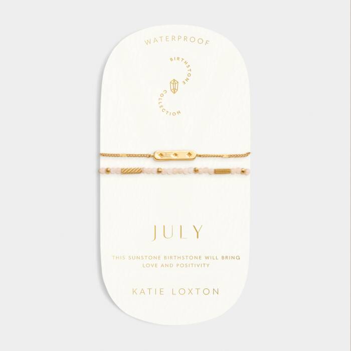 July birthday stone bracelet