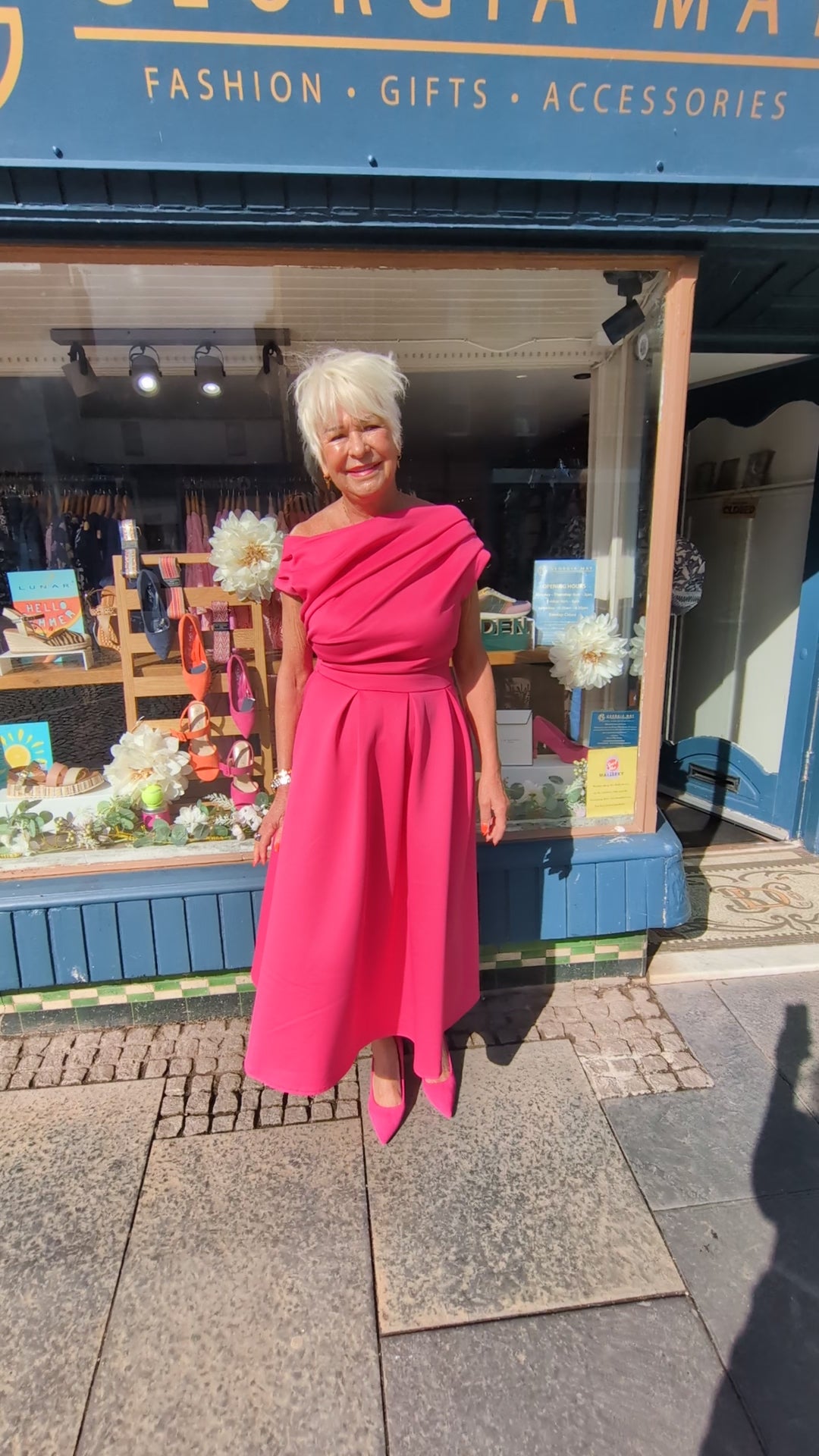 Betty Dress in Hot Pink