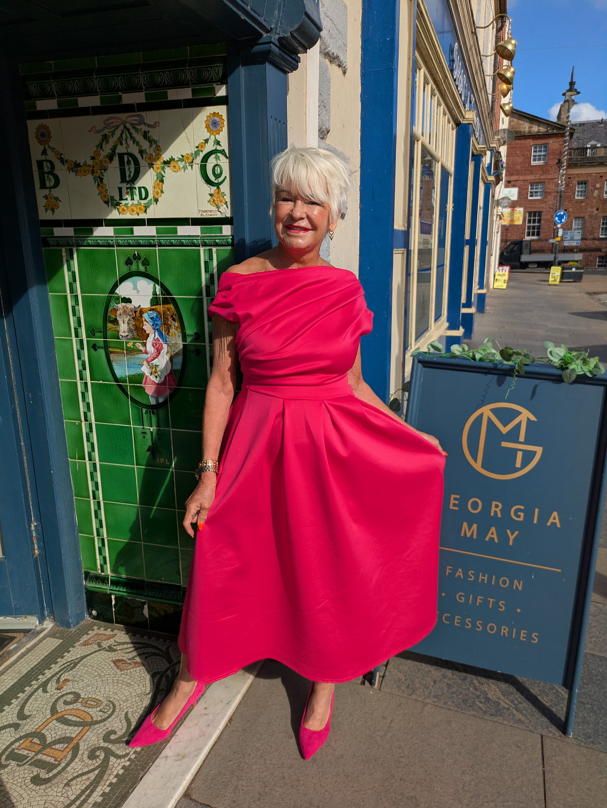 Betty Dress in Hot Pink