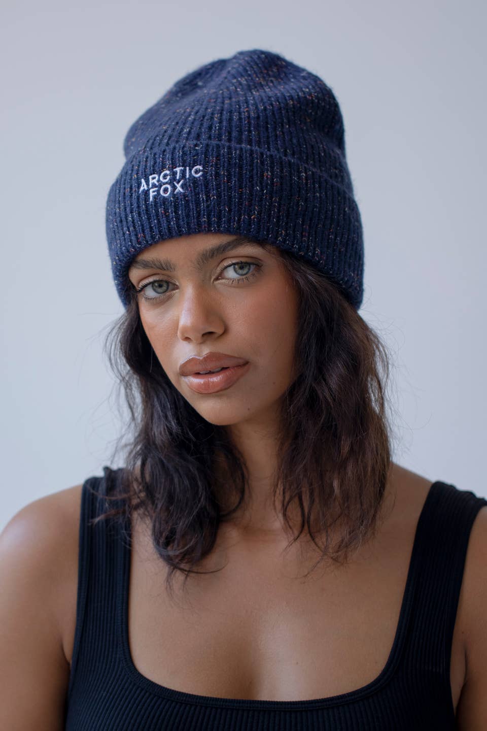 The Embroidered Beanie - Deep Navy