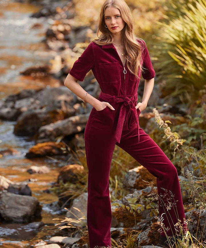 Pixie cord jumpsuit