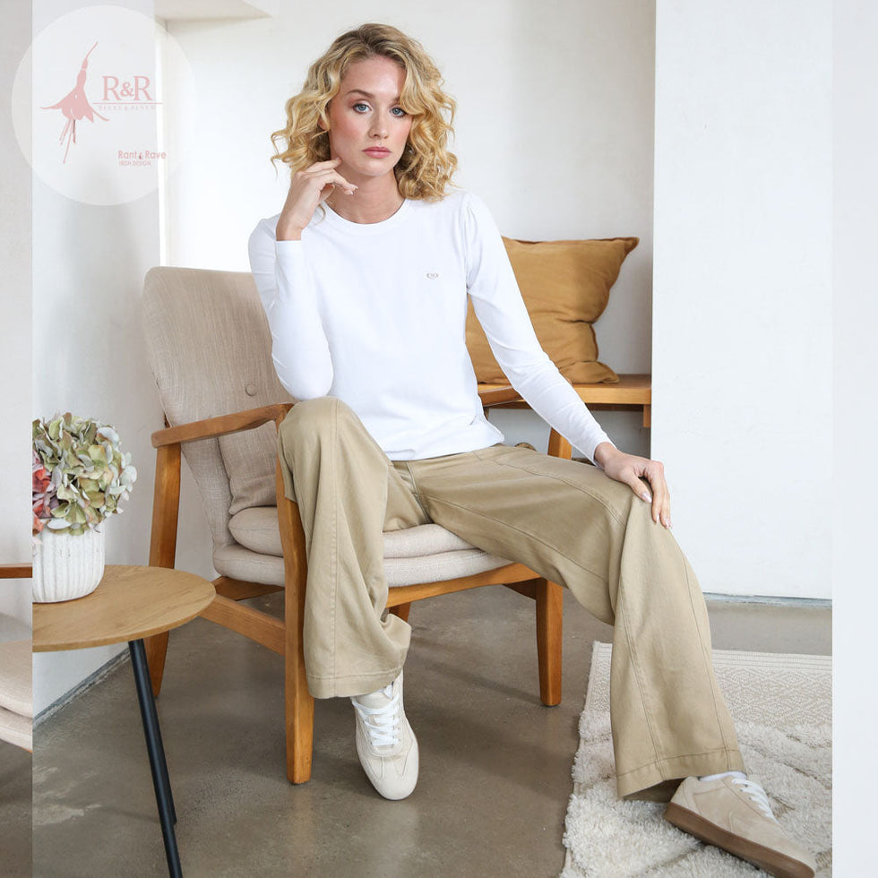 Relax &amp; Renew Kiera Wide Leg Taupe (Regular Length)