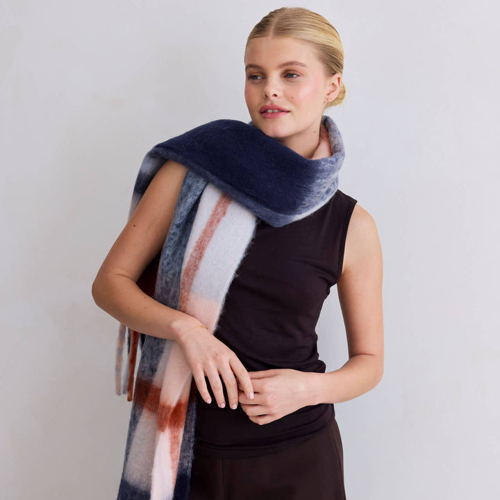 The stockholm Scarf - 100% Recycled - Winter Lagoon - AW25