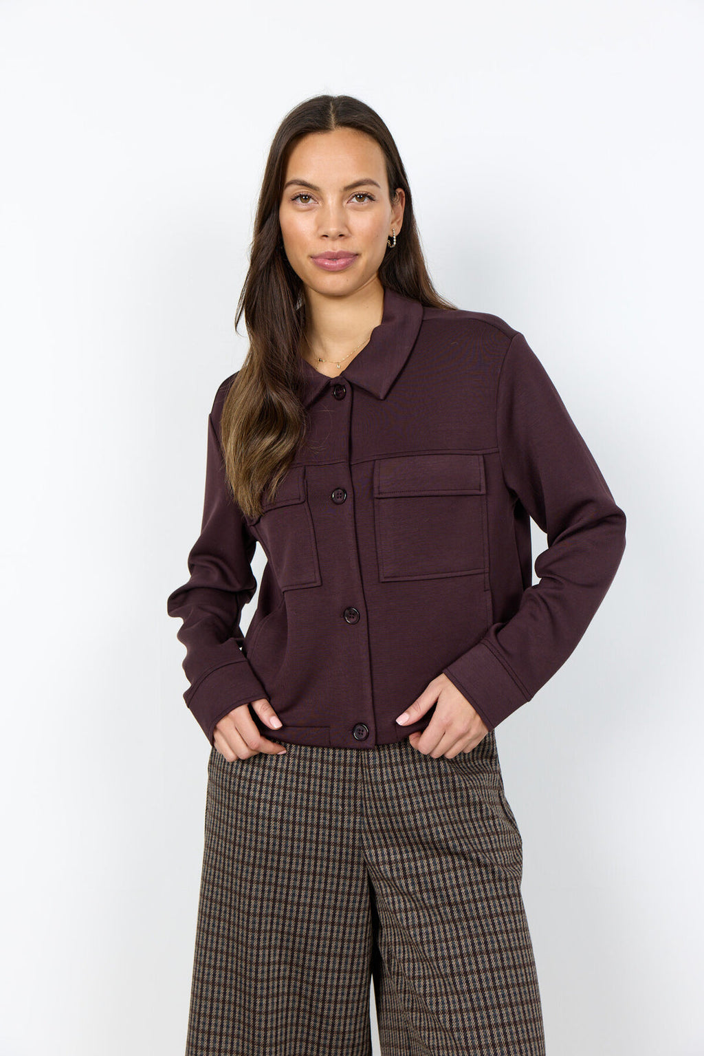 Soya concept Dark Plum cardigan