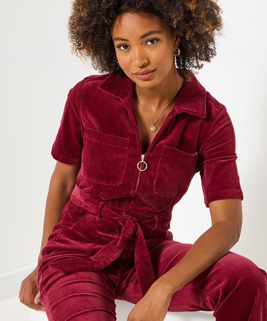 Pixie cord jumpsuit