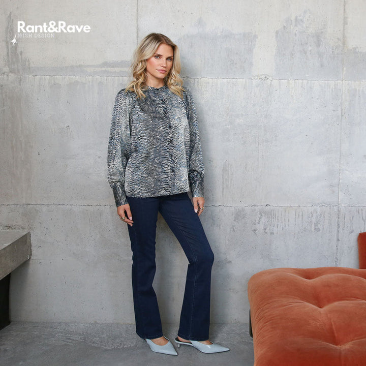 Rant &amp; Rave Wendy Bootcut Tummy Tuck Jean Mid Indigo