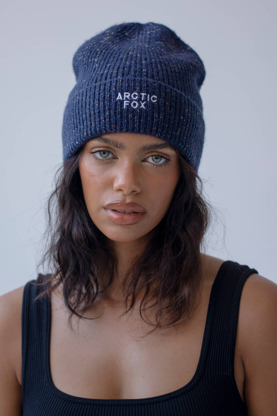 The Embroidered Beanie - Deep Navy
