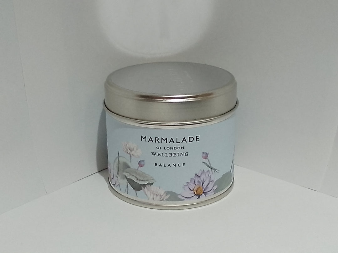 Marmalade of London. Wellbeing tin Candle.