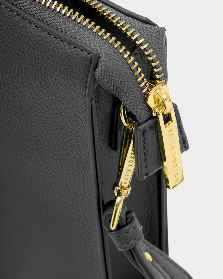 Avery slim cross body bag in Graphite