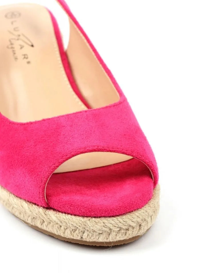 Pia Wedge Espadrille in Fuchsia from Lunar