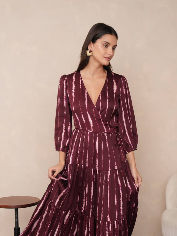 Ana long wrap dress