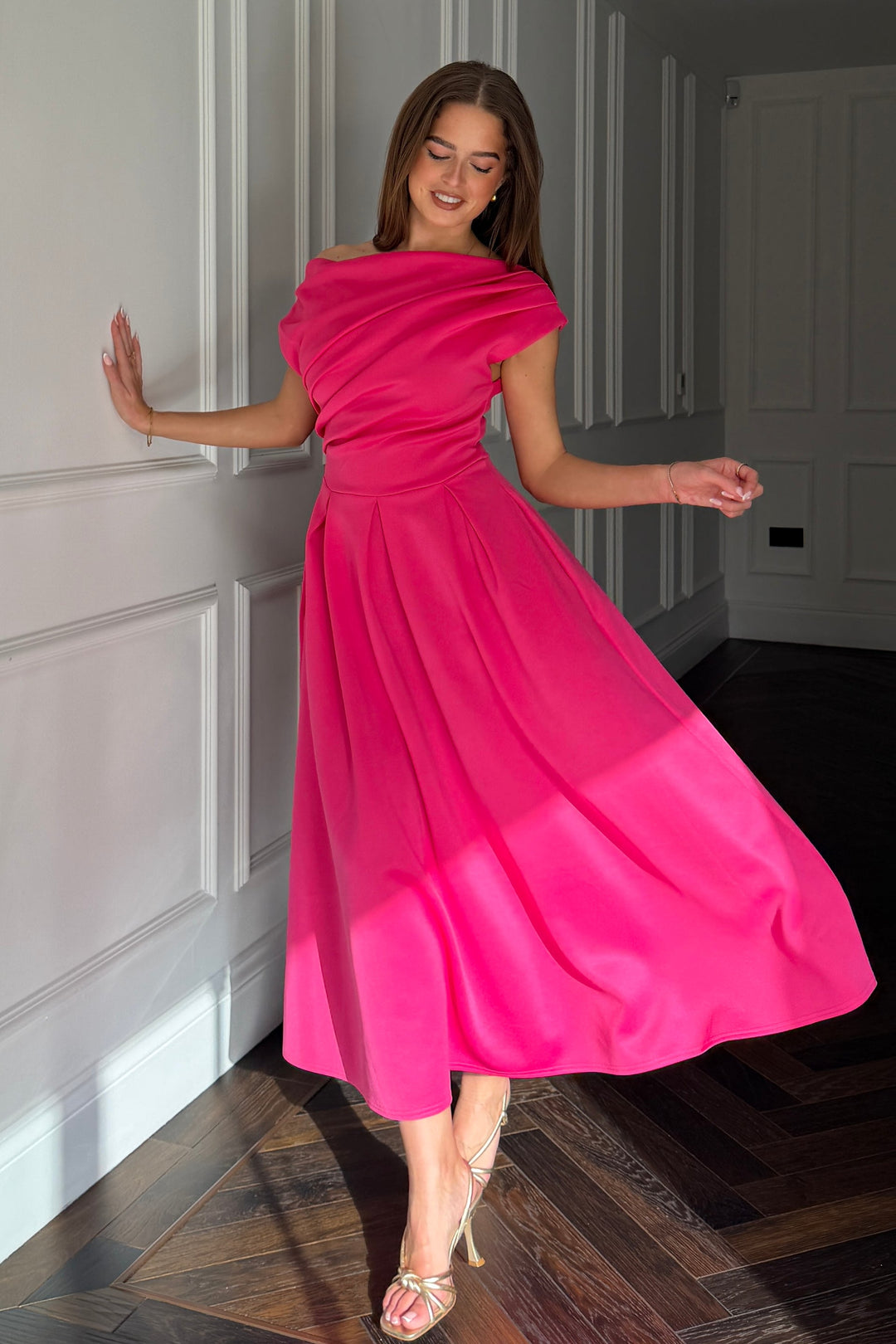 Betty Dress in Hot Pink