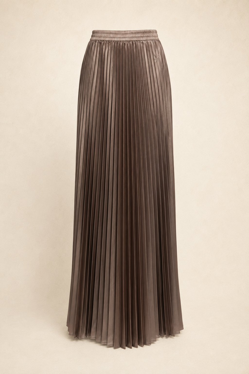 Champagne pleated skirt one size 8-16