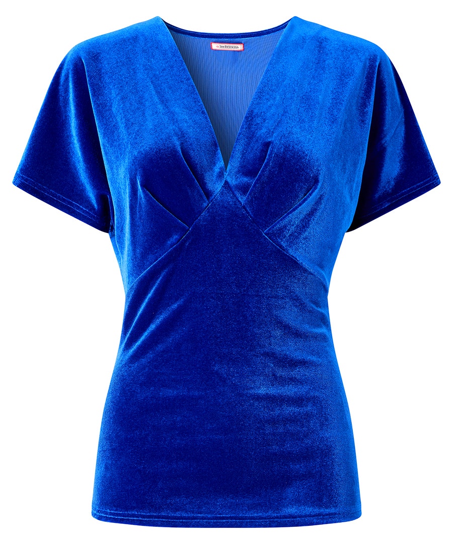Sienna Velour V-Neck Top