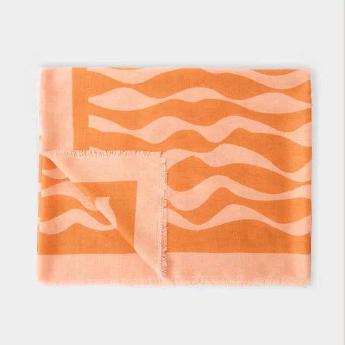 Orange Ripple wave Katie loxton scarf