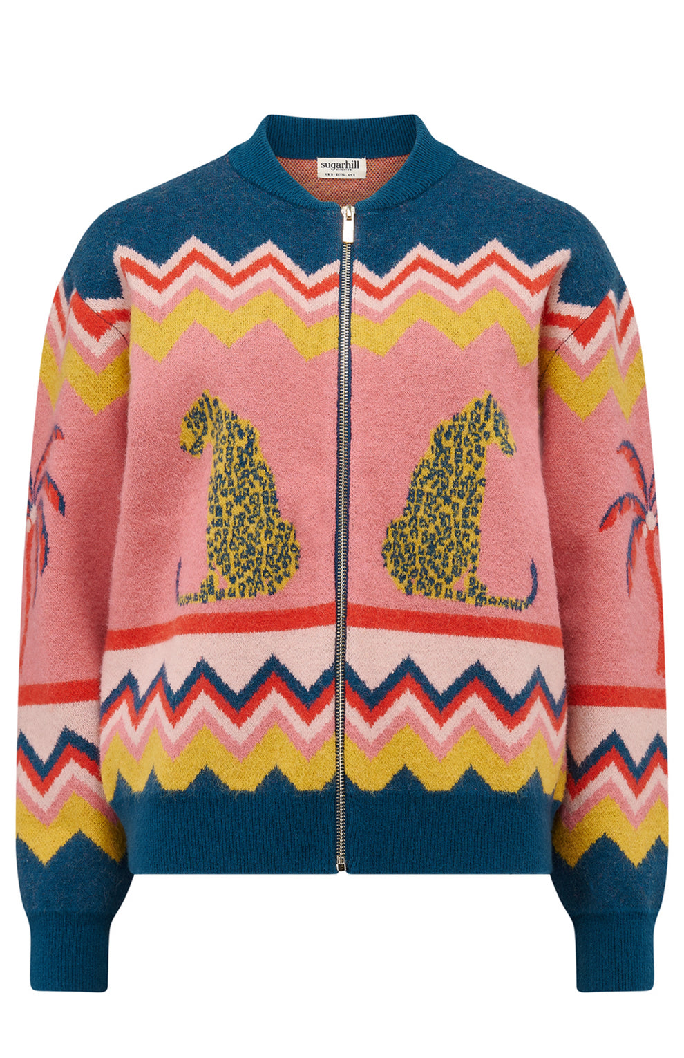 Solana Leopard & Palms Bomber