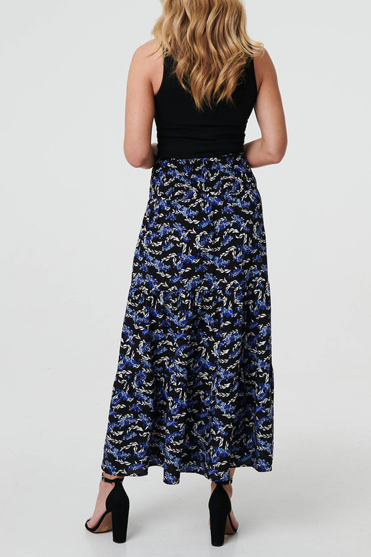 Floral high waisted skirt (sale)