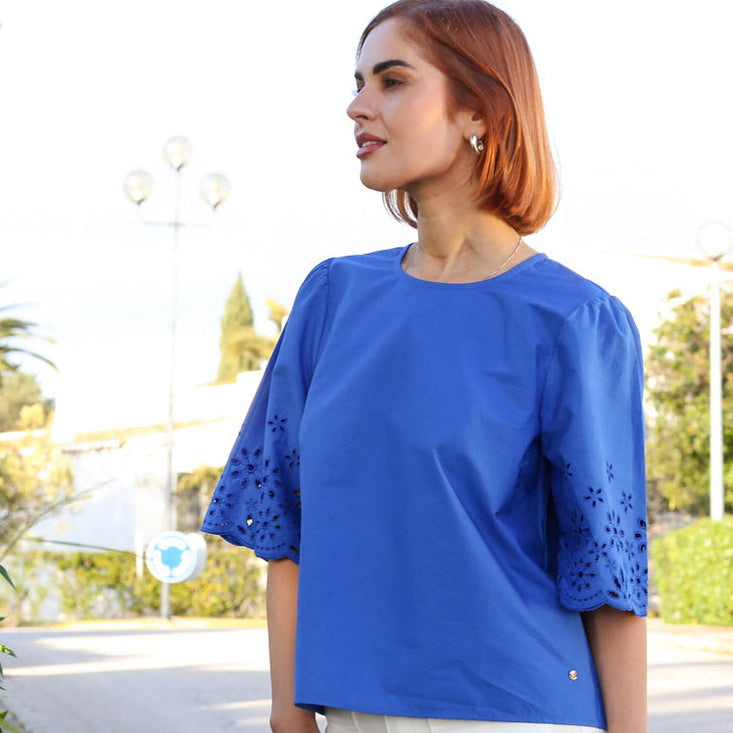 Top in Cobalt Blue