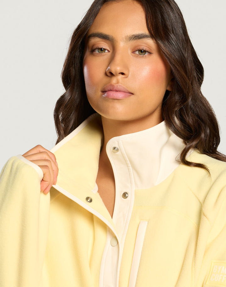 Snap Polar Fleece in Pale Vanilla
£65.00