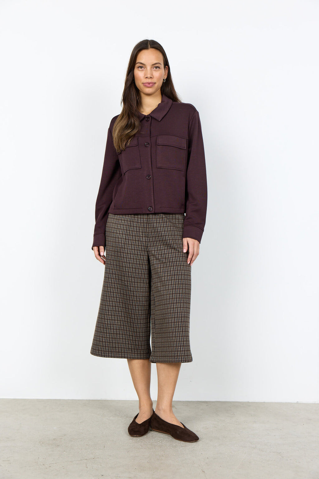Soya concept Dark Plum cardigan
