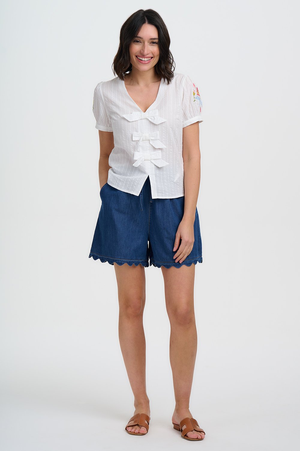 Sugarhill Brighton Adaline Bow Front Shirt
