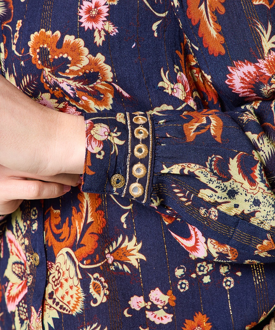 Isobella Mirror Trim blouse