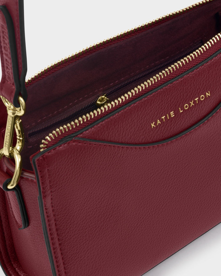 Alba crossbody bag in Cherry