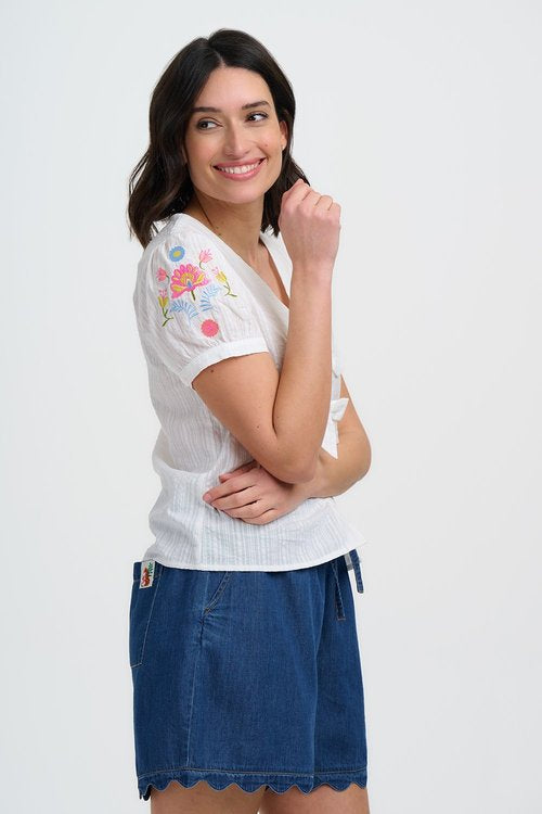Sugarhill Brighton Adaline Bow Front Shirt