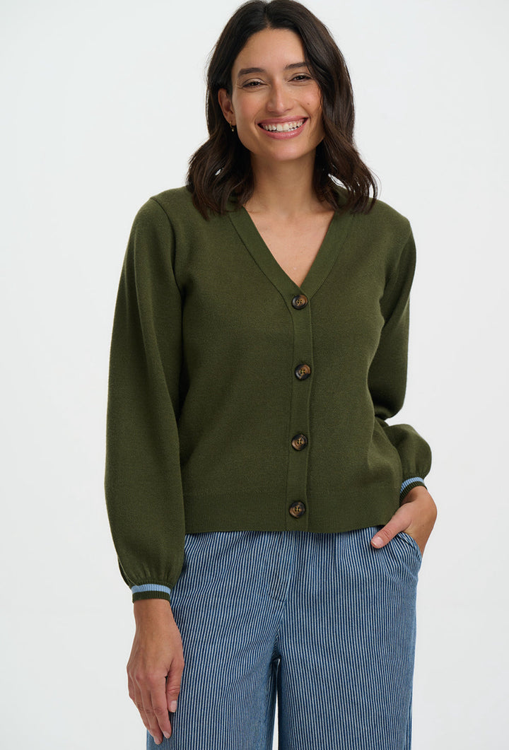 Khaki Leopard Print jungle knit