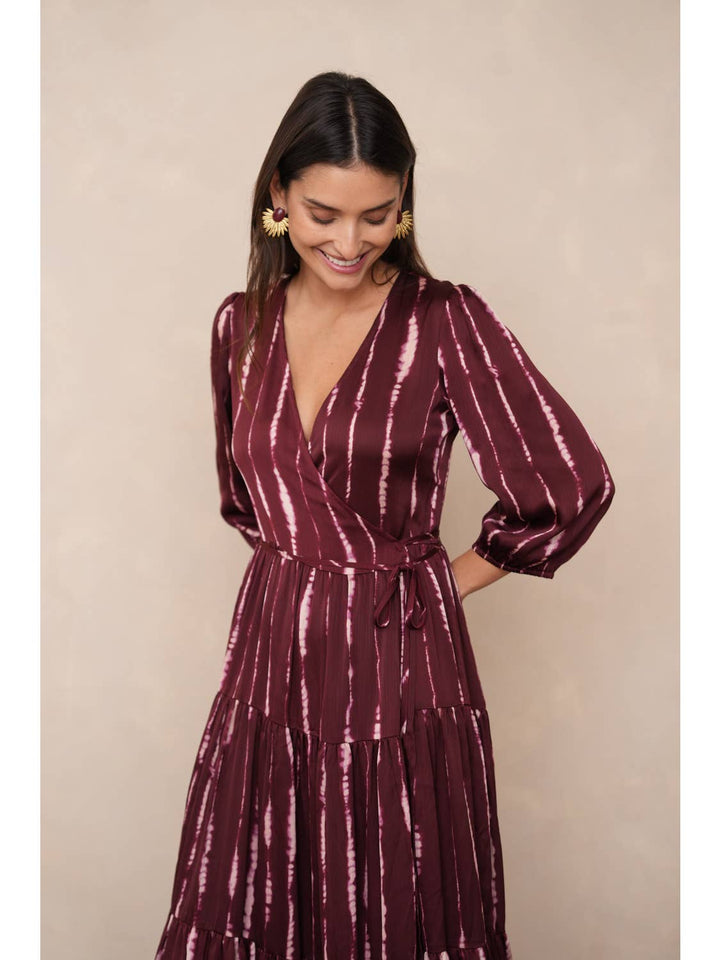 Ana long wrap dress