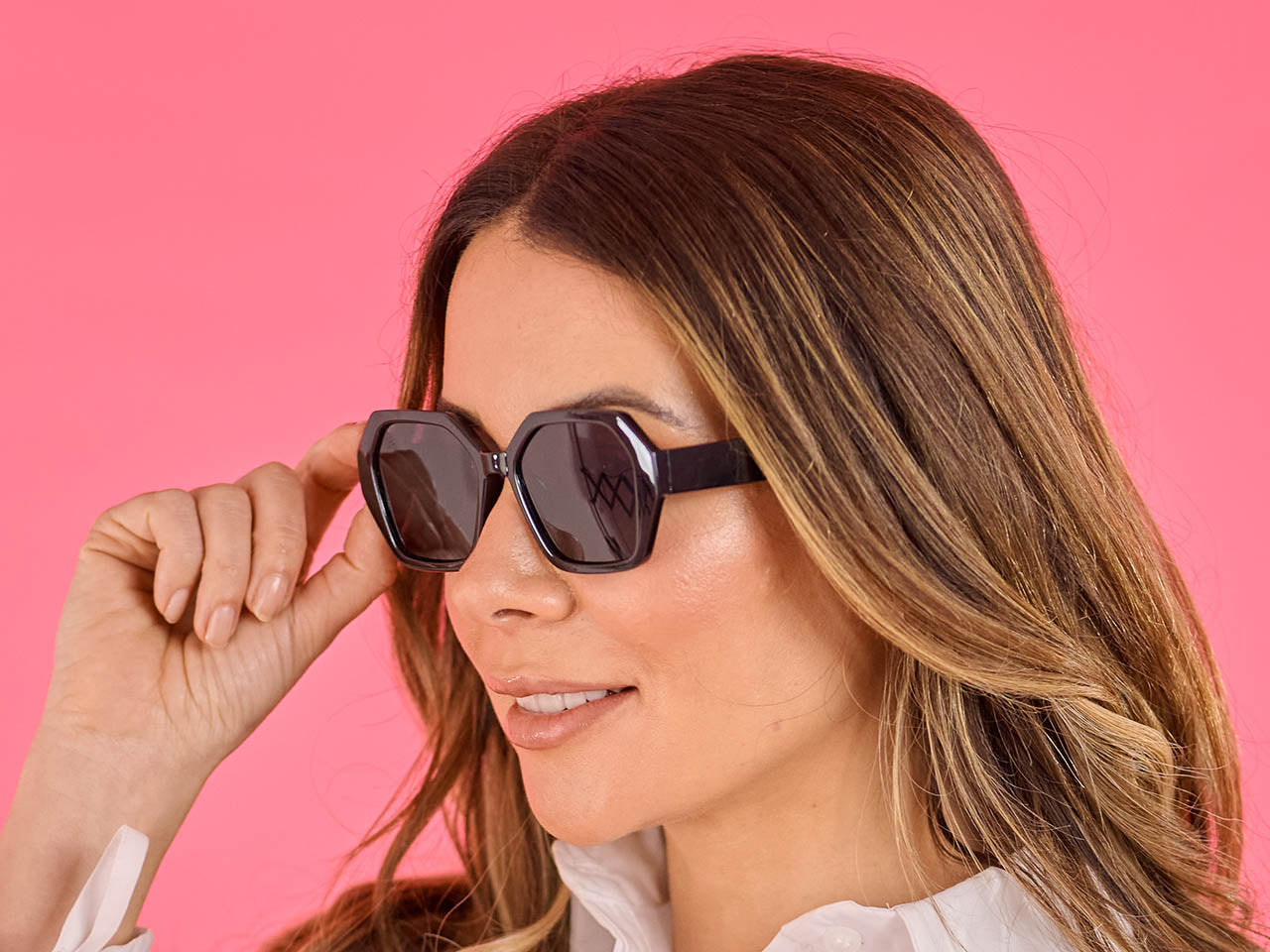 Sunglasses Polarised 'Isla' Shiny Black (sale)