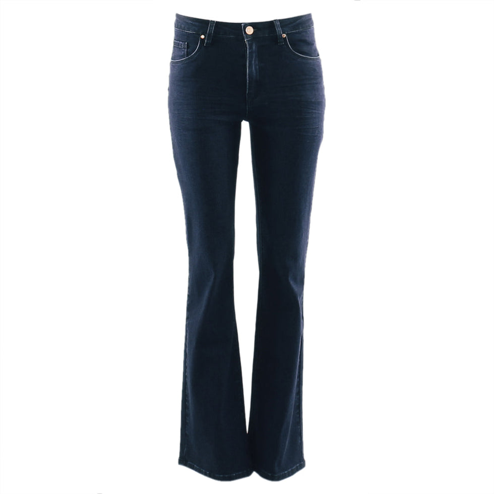 Rant &amp; Rave Wendy Bootcut Tummy Tuck Jean Mid Indigo