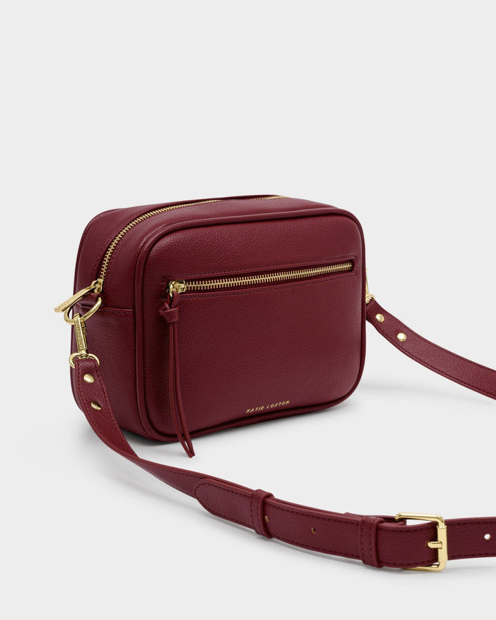 Hallie crossbody bag in Cherry