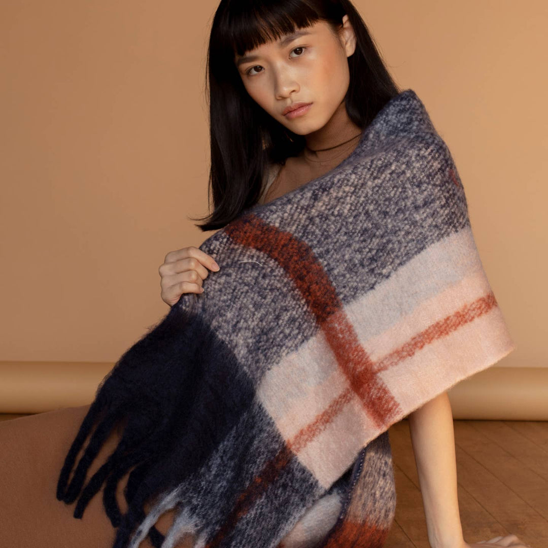 The stockholm Scarf - 100% Recycled - Winter Lagoon - AW25